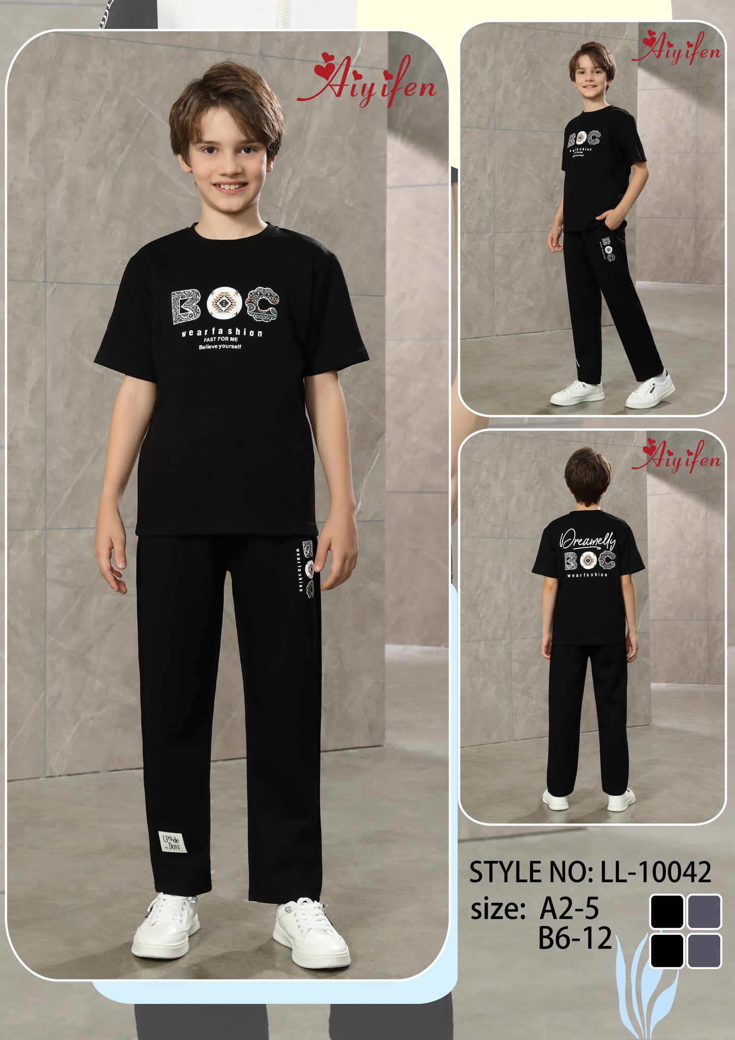 Boys summer set pants