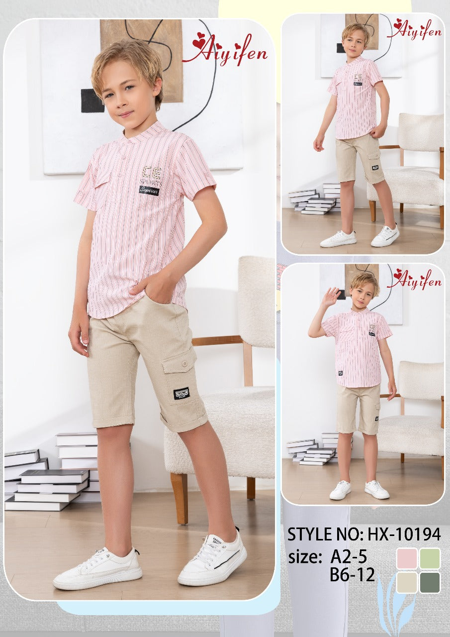 Boys' summer shorts set