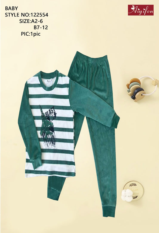 Boys velvet pajamas